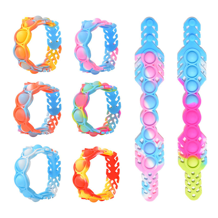 Jewelry WholesaleWholesale blue silicone multifunctional bracelet JDC-FT-Bais006 fidgets toy 百思 %variant_option1% %variant_option2% %variant_option3%  Factory Price JoyasDeChina Joyas De China