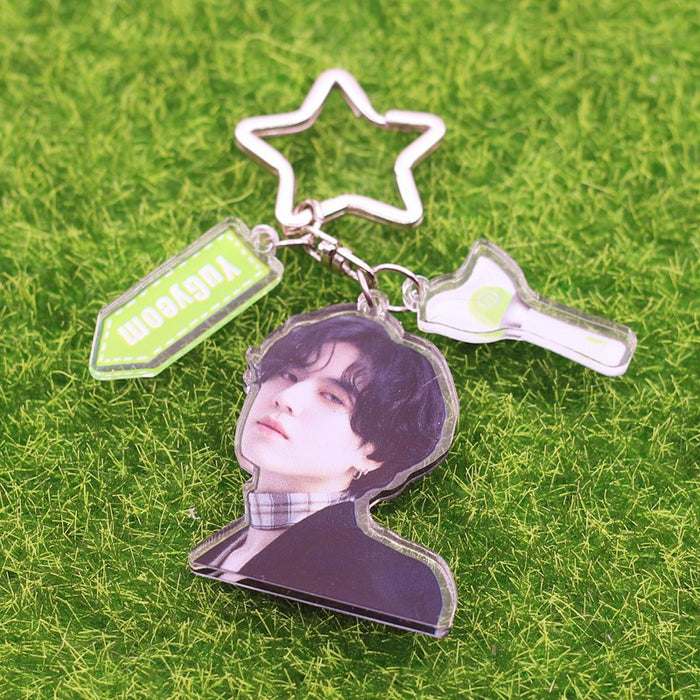 Wholesale star cartoon acrylic keychain MOQ≥2 JDC-KC-SBo001