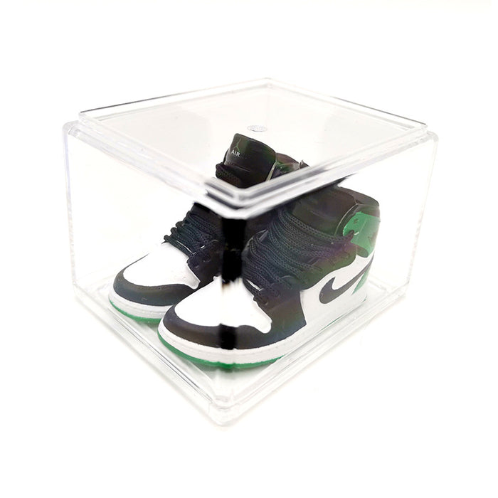 Wholesale Enamel Sneakers Plastic Transparent Box Keychains Ornaments JDC-KC-TuoH008