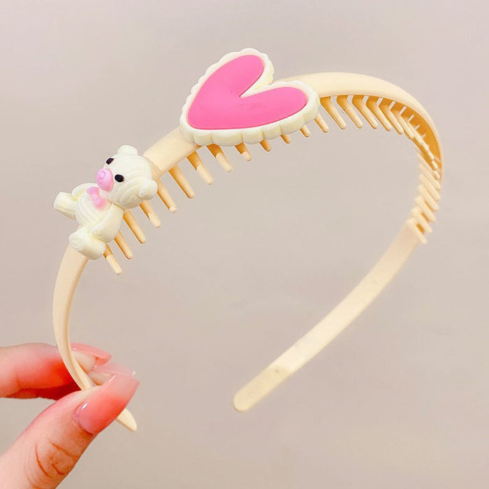 Wholesale headband plastic children with teeth non-slip MOQ≥2 JDC-HD-MingGe002