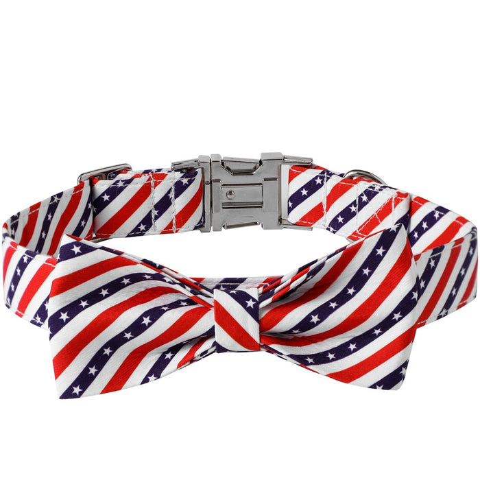 Wholesale 4th of July Independence Day Polyester Pet Leash MOQ≥5 JDC-PL-YingQ001