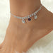 Jewelry WholesaleWholesale bohemian pearl heart-encrusted diamond chain anklet  JDC-AS-D022 Anklets 晴雯 %variant_option1% %variant_option2% %variant_option3%  Factory Price JoyasDeChina Joyas De China