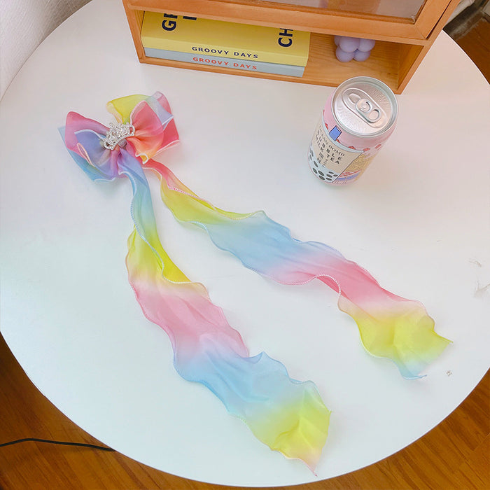 Wholesale hairpin cloth princess crown child bow JDC-HC-WangFeng006