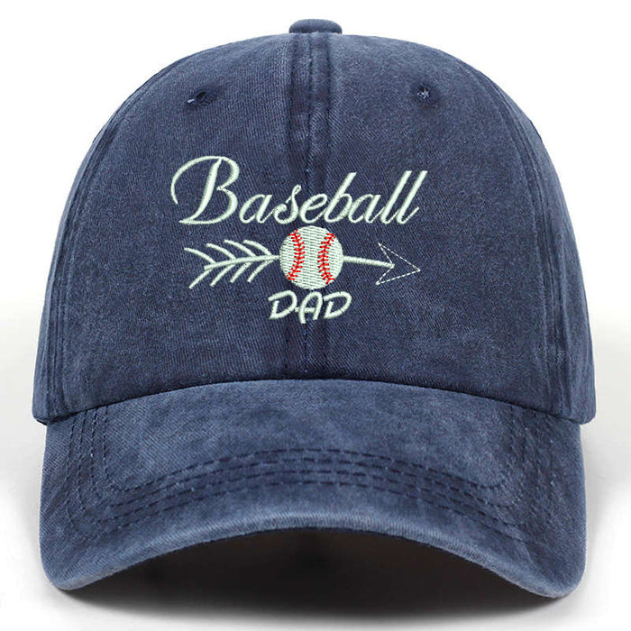 Wholesale Baseball DAD Embroidered Baseball Cap Cotton Peaked Daddy Cap MOQ≥2 JDC-FT-QiuXi002