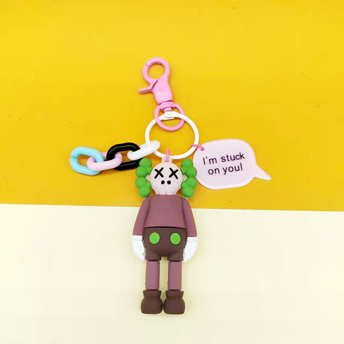 Wholesale doll doll pendant hipster keychain schoolbag pendant JDC-KC-PinL002