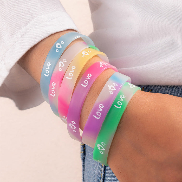 Wholesale Sports Bracelet Silicone Unisex Jewelry MOQ≥2 JDC-BT-NZ059