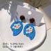 Jewelry WholesaleWholesale geometric candy color graffiti embossed stud stud earrings MOQ≥2 JDC-ES-XiaY002 Earrings 夏樱 %variant_option1% %variant_option2% %variant_option3%  Factory Price JoyasDeChina Joyas De China