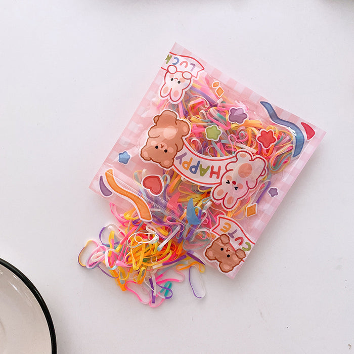 Wholesale Hair Scrunchies Kids Disposable Plastic JDC-HS-MiYu001