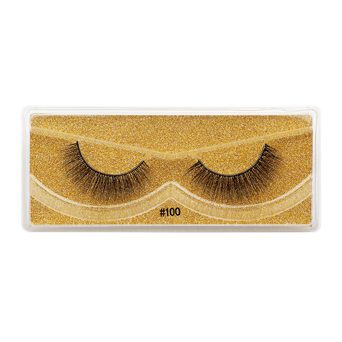 Wholesale 3d imitation mink fur false eyelashes natural thick JDC-EY-LanJL007