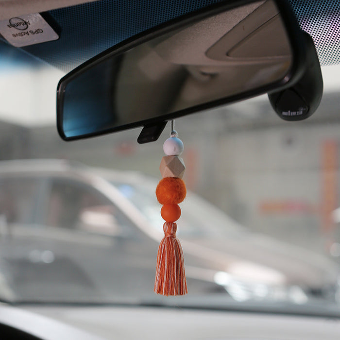 Jewelry WholesaleWholesale Beech Silicone Felt Ball Cotton Rope Tassel Car Ornament JDC-DC-JM003 Dreamcatcher 杰米 %variant_option1% %variant_option2% %variant_option3%  Factory Price JoyasDeChina Joyas De China