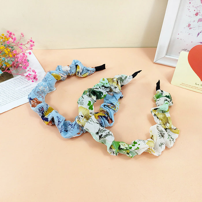 Wholesale cloth pleated headband printing JDC-HD-O122