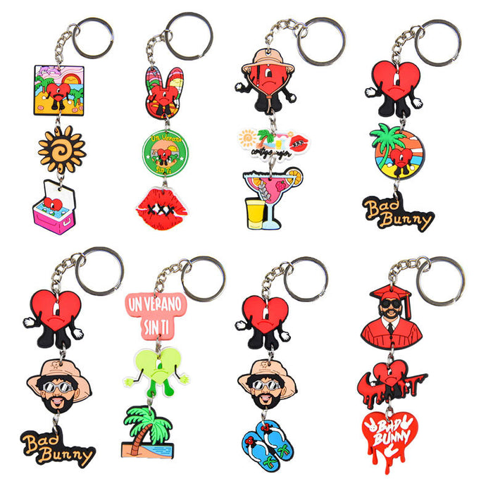 Wholesale Keychains PVC Cute Cartoon Anime(M) MOQ≥10 JDC-KC-BZYH001