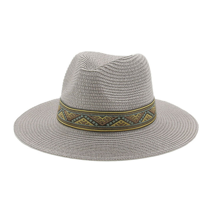 Jewelry WholesaleWholesale Paper Straw Hat Summer Men's Top Hat JDC-FH-Guanchuan014 Fashionhat 冠川 %variant_option1% %variant_option2% %variant_option3%  Factory Price JoyasDeChina Joyas De China