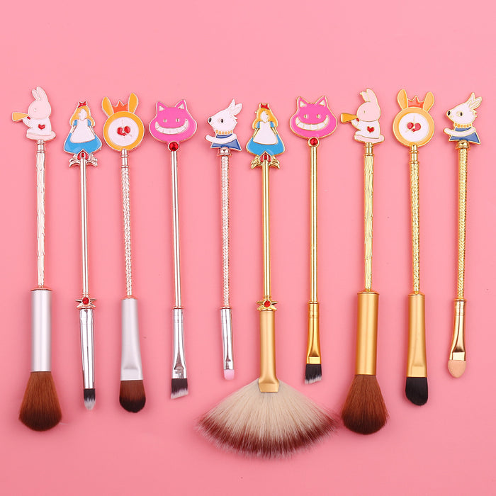 Wholesale Cartoon Man-made Fiber Makeup Brush Set (M) MOQ≥3 JDC-MB-GYu010