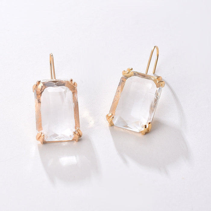 Wholesale Fashion Trend Color Rhinestone Stud Earrings Women JDC-ES-Chenrui015