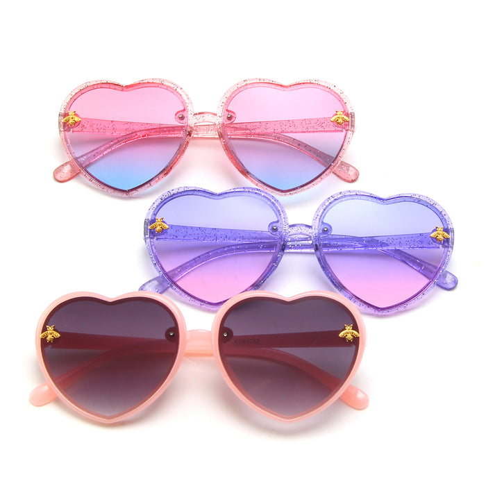 Jewelry WholesaleWholesale Children's Cartoon Little Bee Love Sunglasses JDC-SG-GuangD004 Sunglasses 光度 %variant_option1% %variant_option2% %variant_option3%  Factory Price JoyasDeChina Joyas De China