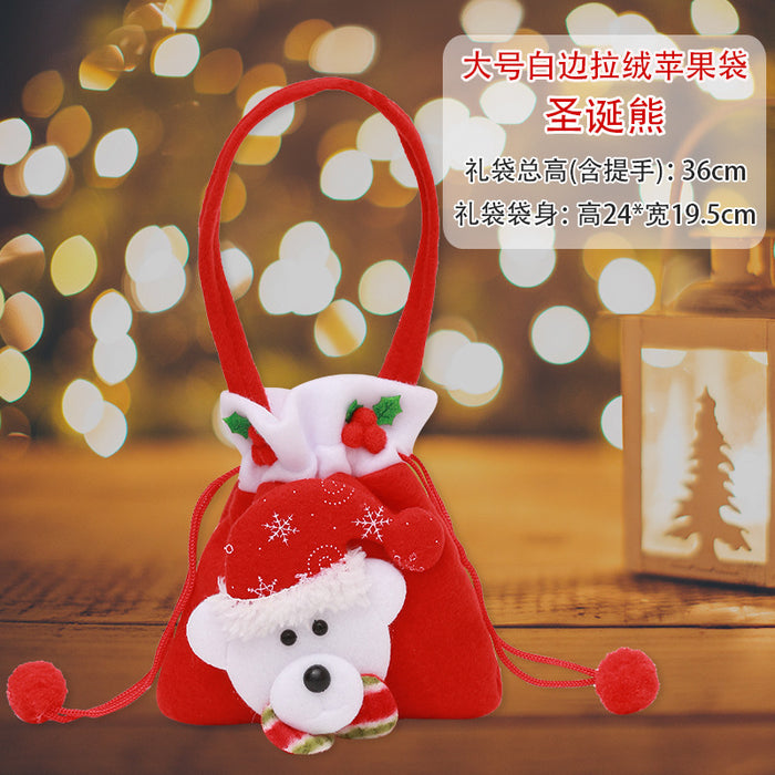 Wholesale Gift Bag Christmas Cloth Candy Bag Apple Bag MOQ≥2 JDC-GB-QiaoC004