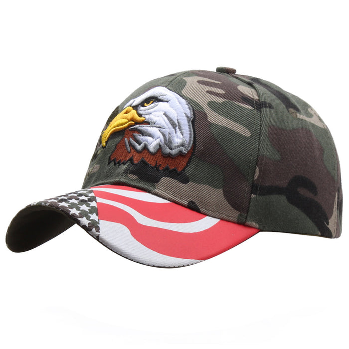 Wholesale Eagle American Flag Pentagram Embroidered Baseball Cap JDC-FH-PDai010