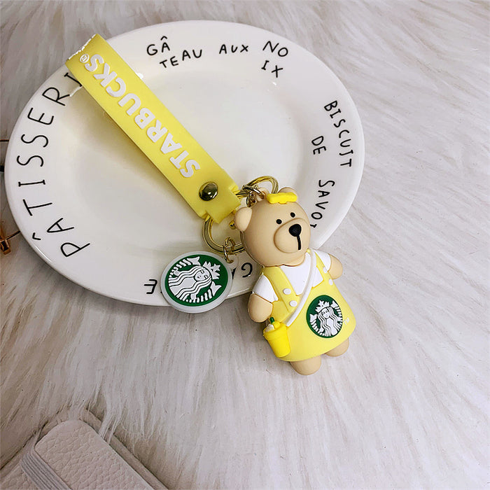 Wholesale Cartoon PVC Cute Bear Keychain (F) JDC-KC-DMF007