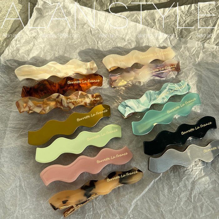 Wholesale Hair Clips Acetate Sheet JDC-HC-Alan010