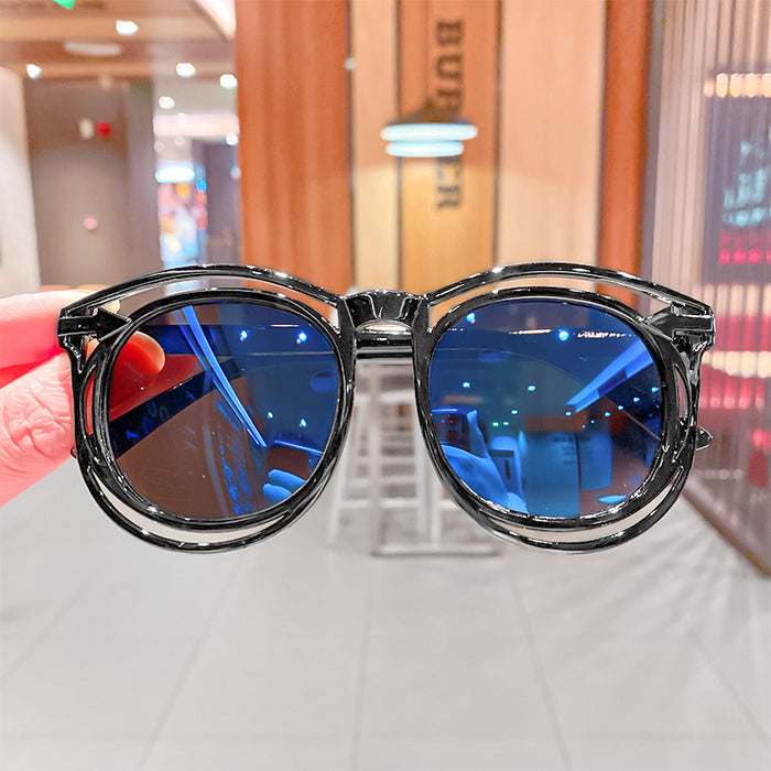 Jewelry WholesaleWholesale children's round frame skeleton sunglasses JDC-SG-HengX007 Sunglasses 恒曦 %variant_option1% %variant_option2% %variant_option3%  Factory Price JoyasDeChina Joyas De China