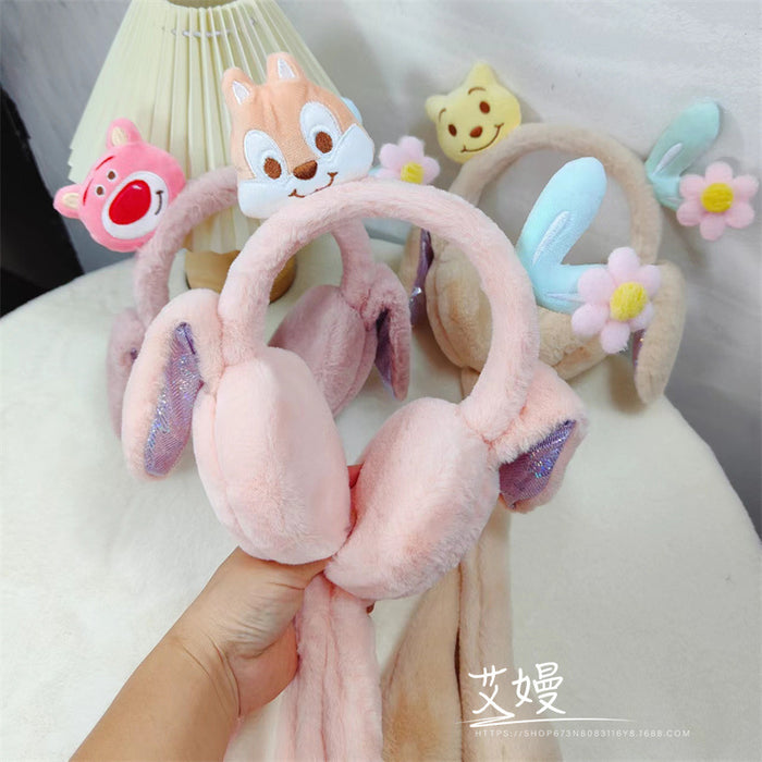 Wholesale Earmuff Plush Warm Winter Thick Cute Cartoon Ears Move (M) MOQ≥3 JDC-EF-AiMan004