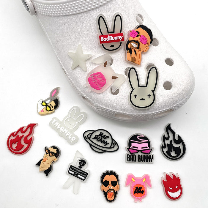 Wholesale Croc Charms Random 10pcs Cartoon Cute PVC DIY Accessories(M) JDC-CCS-WanX046