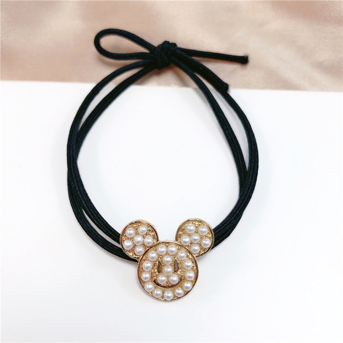 Jewelry WholesaleWholesale rabbit pearl metal hair rope (M) JDC-HS-Jiax024 Hair Scrunchies 佳芯 %variant_option1% %variant_option2% %variant_option3%  Factory Price JoyasDeChina Joyas De China