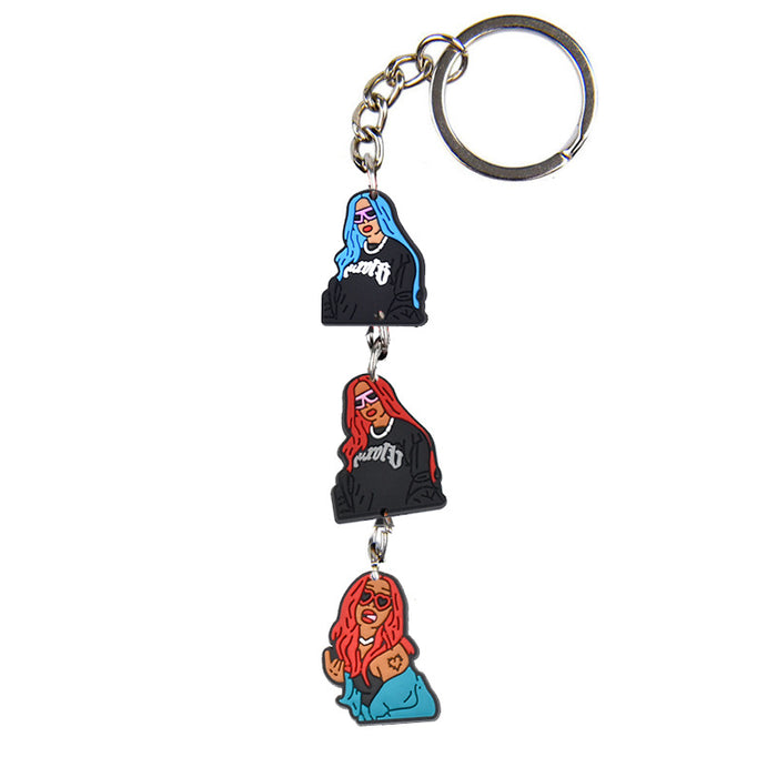 Wholesale Keychains PVC Cute Cartoon Anime(M) MOQ≥10 JDC-KC-BZYH005