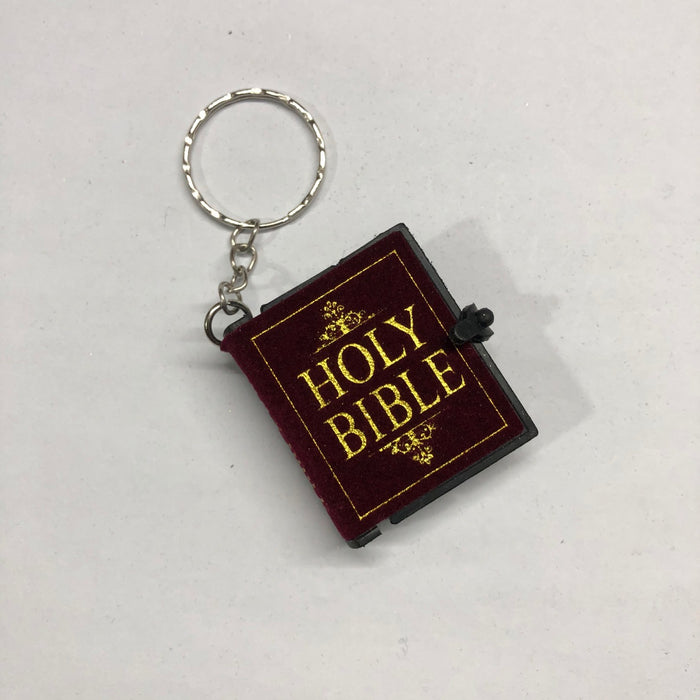 Wholesale Keychain Plush Leather English Bible Keychain MOQ≥2 JDC-KC-WXue002