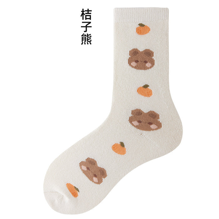 Wholesale Socks Cotton Lingerie Bear Warm Socks MOQ≥5 JDC-SK-JiaF005