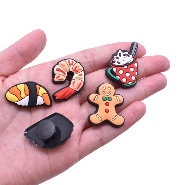 Wholesale Random 100pcs Cartoon Cute PVC DIY Accessories Croc Charms JDC-CCS-RYY011