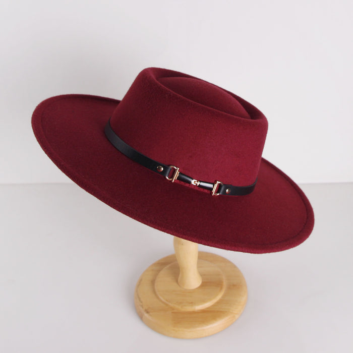 Wholesale Hat Woolen British Style Retro Jazz Hat JDC-FH-XRong007