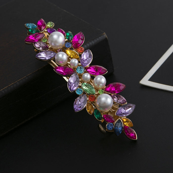 Wholesale Hair Clips Metal Spring Clip Rhinestones MOQ≥2 JDC-HC-Jingjie002