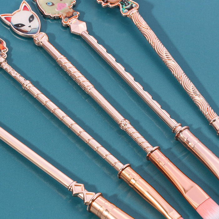 Wholesale Metal Cartoon Makeup Brush Set (M) MOQ≥3 JDC-MB-GYu012