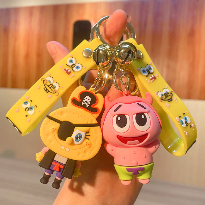 Wholesale Keychain PVC Soft Adhesive Cute Cartoon Doll Keychain (M) JDC-KC-JG273