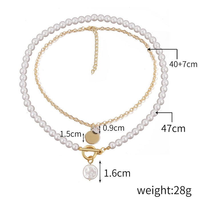 Jewelry WholesaleWholesale Pearl Alloy Pendant Clavicle Necklace JDC-NE-GSJY012 Necklaces 嘉溢 %variant_option1% %variant_option2% %variant_option3%  Factory Price JoyasDeChina Joyas De China