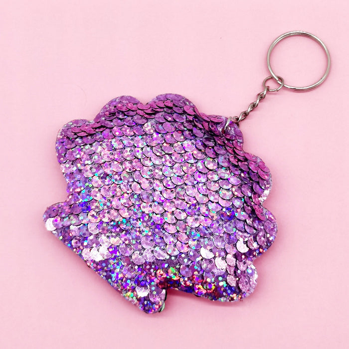 Jewelry WholesaleWholesale reflective shell keychain JDC-KC-QiShi027 Keychains 奇释 %variant_option1% %variant_option2% %variant_option3%  Factory Price JoyasDeChina Joyas De China