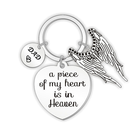 Jewelry WholesaleWholesale Father's Day Wings Stainless Steel Keychain MOQ≥2 JDC-KC-JZhi002 Keychains 具冶 %variant_option1% %variant_option2% %variant_option3%  Factory Price JoyasDeChina Joyas De China