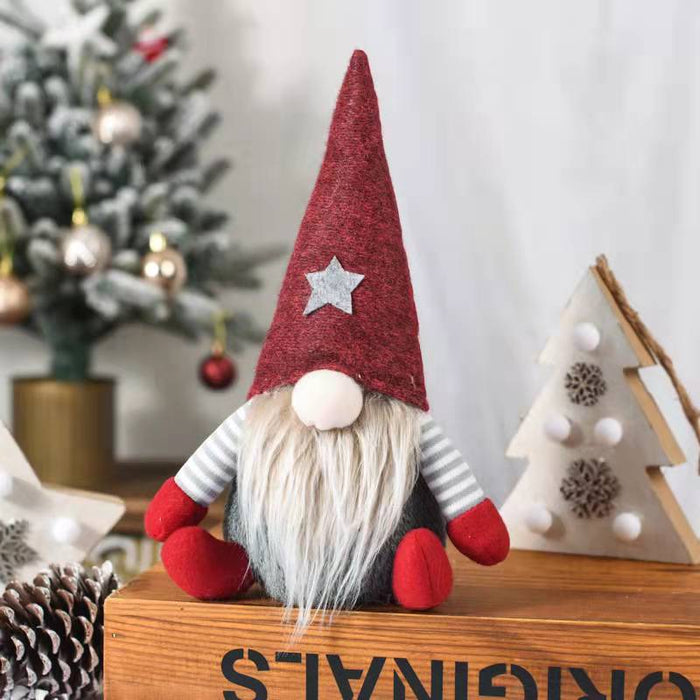 Wholesale Ornament Fabric Christmas Faceless Old Man Elf Doll JDC-OS-ChiY001