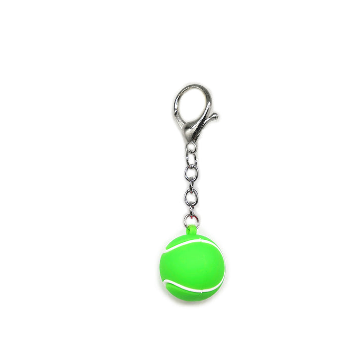 Wholesale Dice Resin Soft Rubber Rugby Basketball Tennis Keychain MOQ≥2 JDC-KC-NanH001