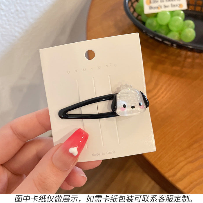 Wholesale hairpin acrylic transparent bb clip cartoon MOQ≥2 JDC-HC-WangFeng005