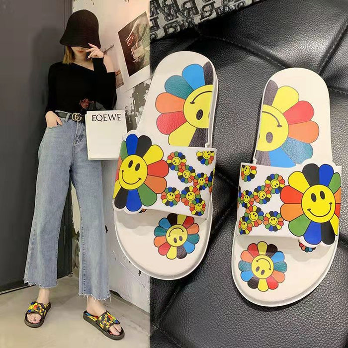 Jewelry WholesaleWholesale PVC Sunflower Slippers MOQ≥2 JDC-SP-Guod003 Slippers 果冻 %variant_option1% %variant_option2% %variant_option3%  Factory Price JoyasDeChina Joyas De China