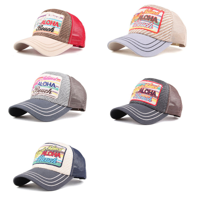 Wholesale beach new patch mesh cap baseball cap JDC-FH-ZhiLa001