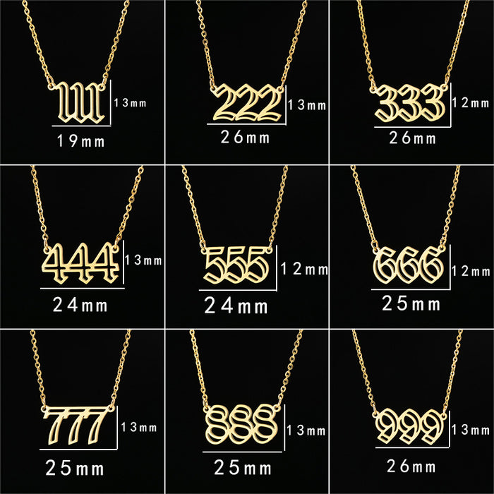 Jewelry WholesaleWholesale retro double -layer hollow pendant stainless steel lucky necklace JDC-NE-GSJS004 Necklaces 吉森 %variant_option1% %variant_option2% %variant_option3%  Factory Price JoyasDeChina Joyas De China