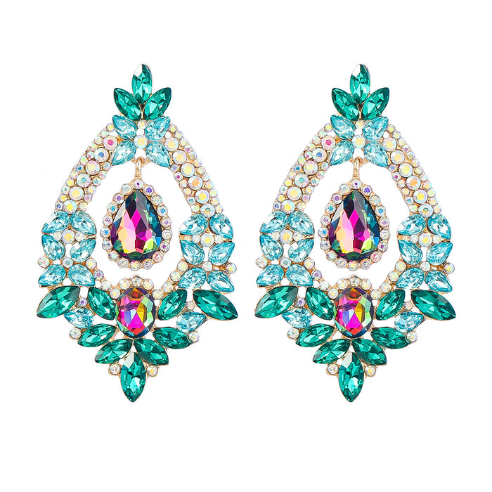 Jewelry WholesaleWholesale Color Rhinestone Alloy Earrings JDC-ES-JL937 Earrings 氿乐 %variant_option1% %variant_option2% %variant_option3%  Factory Price JoyasDeChina Joyas De China