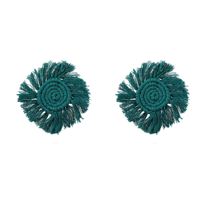 Jewelry WholesaleWholesale solid color Handmade Flower Earrings Bohemian Earrings JDC-ES-JL970 Earrings 氿乐 %variant_option1% %variant_option2% %variant_option3%  Factory Price JoyasDeChina Joyas De China