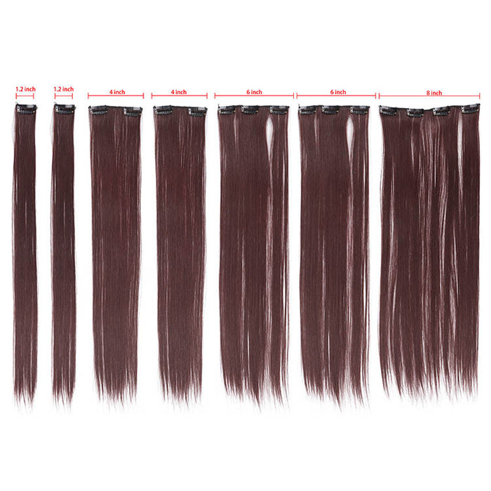 Wholesale long straight hair extensions 16 clips 7 sets of clips 55cm JDC-WS-LuQ002