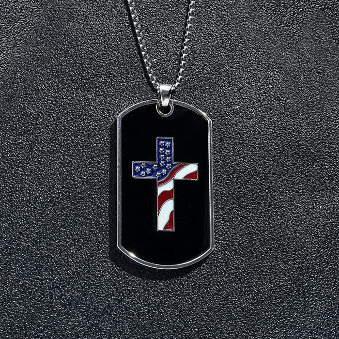 Wholesale 4th of July Alloy Independence Day Hip Hop Necklace Men's Pendant JDC-NE-XunO037