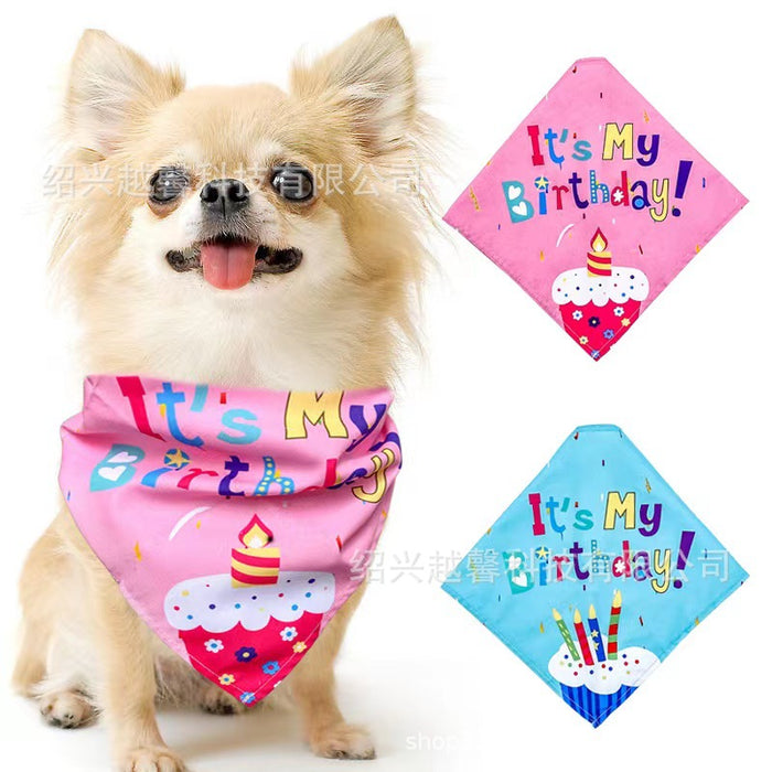 Wholesale Pet Decorative Cat Dog Scarf Christmas Day Triangle Scarf JDC-PD-yuexin002